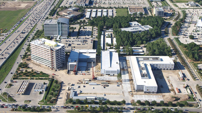 Aerial photo of Westway development