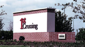 First Crossing sign