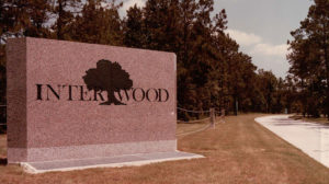 Interwood development sign